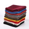 Winter Outdoor Knitted Terry Scarf Pullover Couple Velvet Solid Color Embroidery Warm Scarf Women