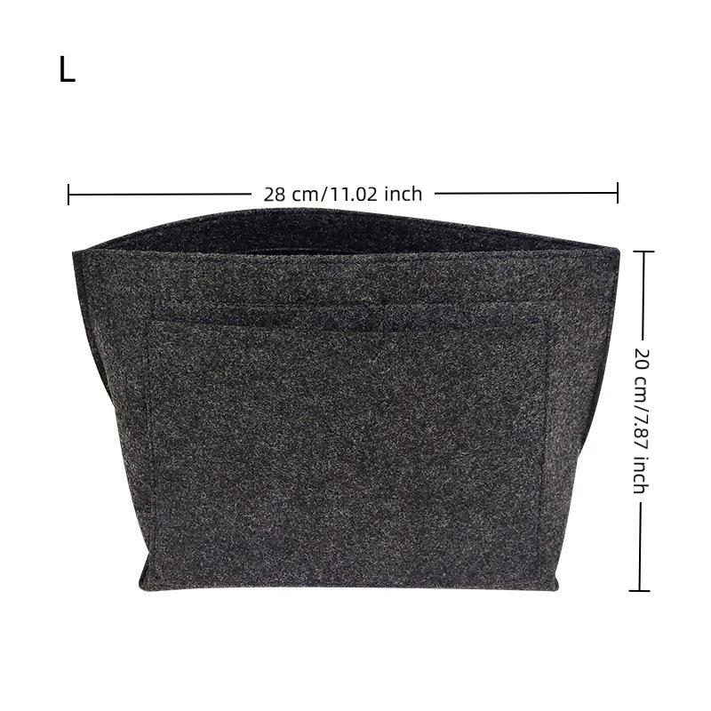 Felt Insert Bag Sturdy Foldable Handbag Liner Organizer Large Capacity Makeup Storage Bag for Travel Daily Use