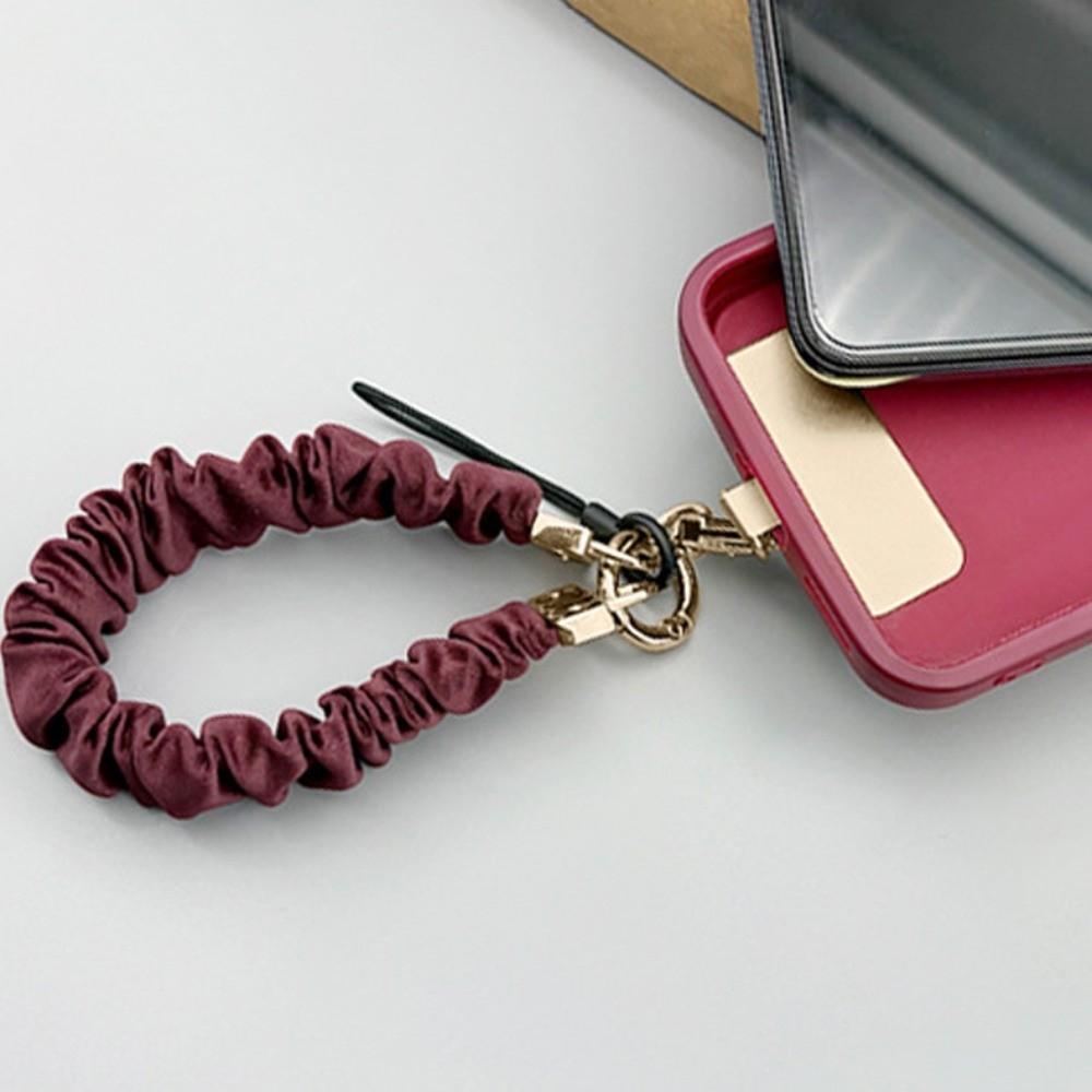 Pleated Design Mobile Phone Strap Pendant Anti Loss Cell Phone Chain Anti-Lost Handheld Mobile Phone Lanyard