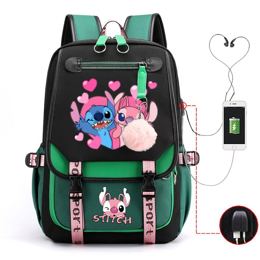 Surrounding Anime Korean Edition School Bag Campus Male And Female Students Multifunctional Usb Backpack