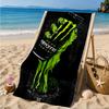 Monster Drink Beach Towel, Super Soft Microfiber, Perfect Gift for Her/Him, Birthday, for Pool, Beach, Travel, Decor Beach Party