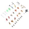 Fly Fishing Kit 88 Pcs Exquisite Lifelike Fishing Lures Hook Sequin Accessories Set