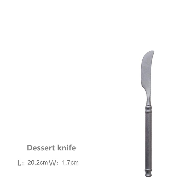 304 Edelstahl Ins Net Red Retro Messer und Gabel Besteckset, Westliches Essen Steakmesser und Löffel, Nordisches Besteckset