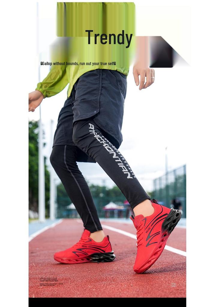 Men's Lightweight Trendy Running Shoes - Autumn/Winter Casual Sneakers, Size 46, Large Size Cold Bonding 