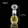 1Pcs 50ml Mini Glass Alcohol Liquor Bottles With Screw Cap Small Empty Spirit Whisky Wine Bottle Whiskey Decanter Bottles