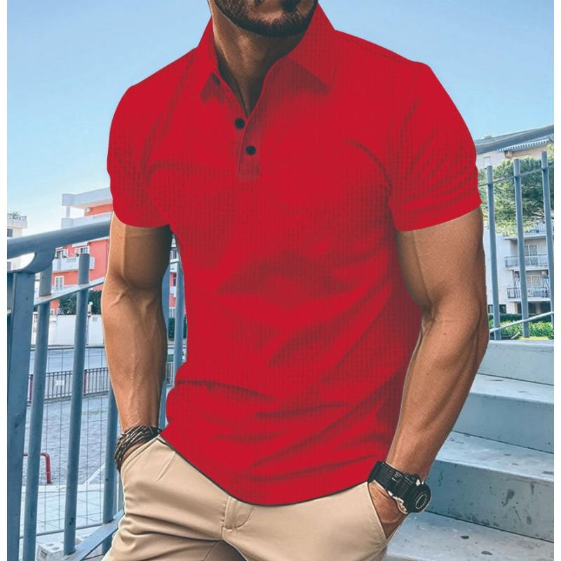 Summer Polo Shirt with Zipper Pocket for Men's Sports Polo Shirt