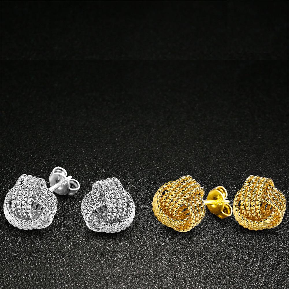 

Серьги Love Weave с узлом и обратной связью для женщин и девочек, подарок унисекс
