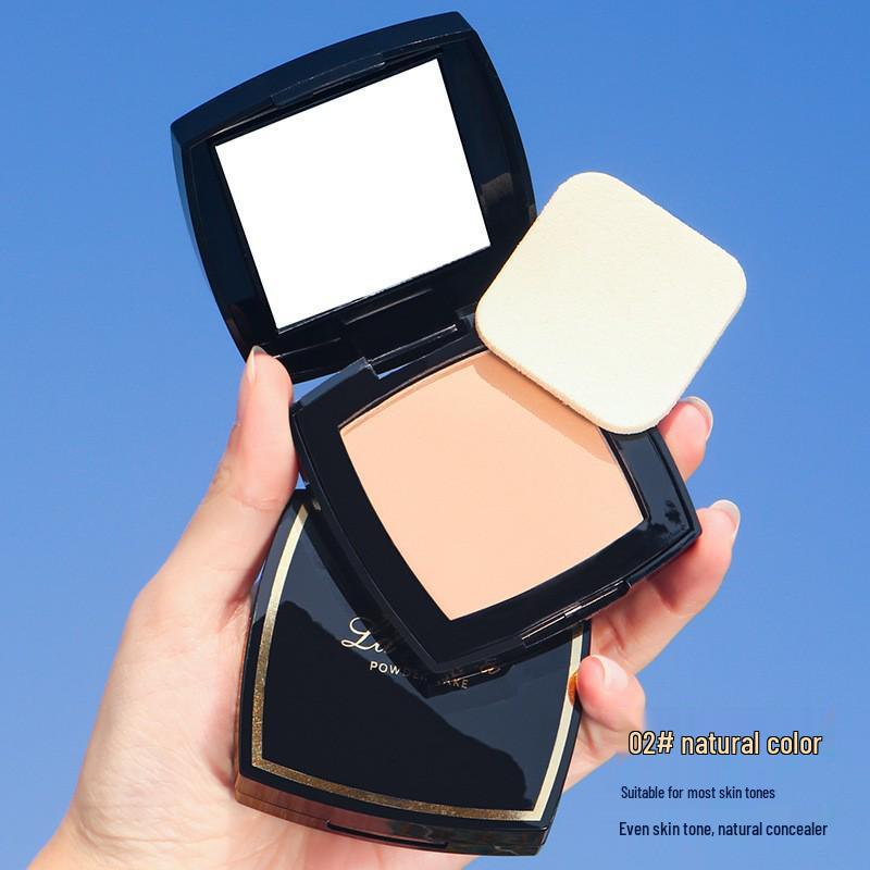 Clear Concealing Waterproof Matte Setting Powder: Oil-Control, Sweatproof, Long-lasting, Wet & Dry Use, Honey Shade.