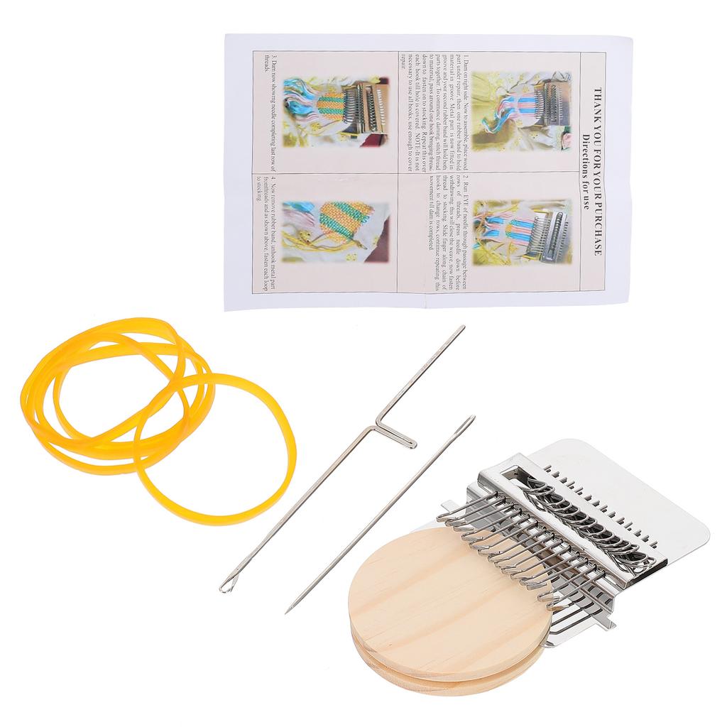 1Set Portable Weaving Loom Wooden Frame for Handmade Textile Craft Simple Knitting Machine for DIY Clothing Repair