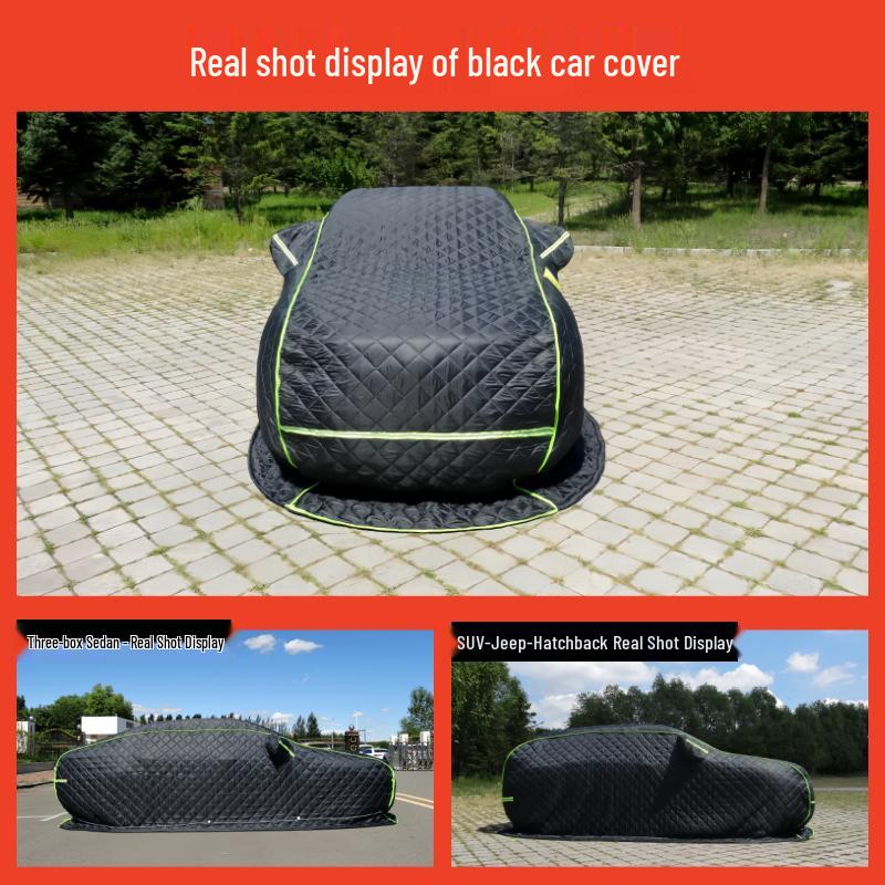 Heavy-Duty Winter Car Cover: Thick Cotton, Snowproof & Cold-Resistant