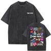 2026 Hot Sale Washed Vintage The 1975 about You Print T-shirt Being Funny in A Foreign Language Album Tshirt Men Women Hip Hop Casual T Shirt