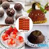 Anmai Silicone Semi Sphere Mold 15 Cavities Non-Stick for Jelly Chocolate Cake 29x17x1 Cm