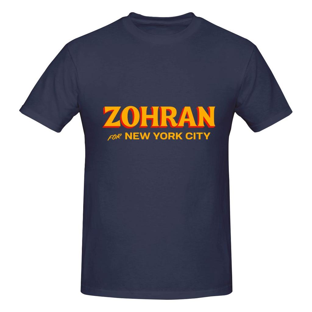 Zohran Für New York City Literarisches T-Shirt Urban Casual Faderesistentes Baumwoll-T-Shirt