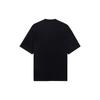 Li Ning T Shirts Unisex Black Crew Neck Moderate Straight Fit AHSS167-4