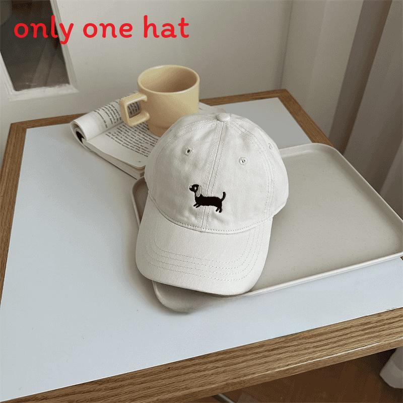 Baby Dachshund Embroidered Baseball Cap For Kids Spring Sun Protection Sunshade
