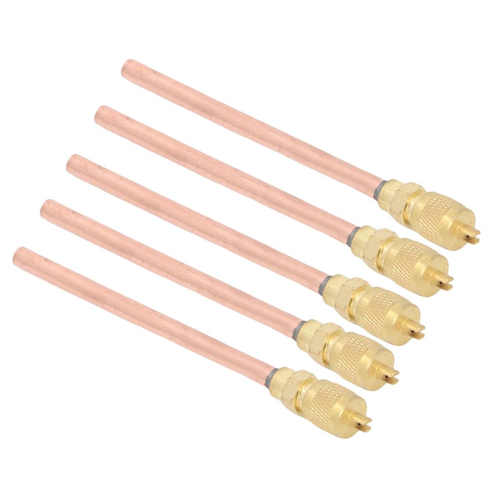 10PCS Access Service Valves High Strength Brass One Way Air Conditioner Charge Needle Valve Replacement