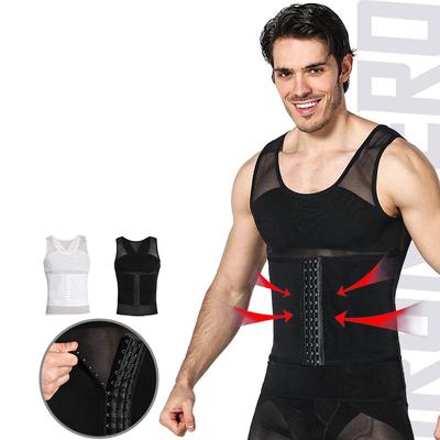 New Posture Corrector Men Body Shaper Vest Slimming Chest Control Belly Abdomen Tummy Shapewear Compression Corset Shapers Hook