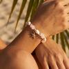 Braccialetto Boho Estivo 2026 con Conchiglie per Donna Fascino Naturale di Stella Marina Perline di Pietra Irregolare Braccialetti Gioielli per Vacanze al Mare Regalo per Feste