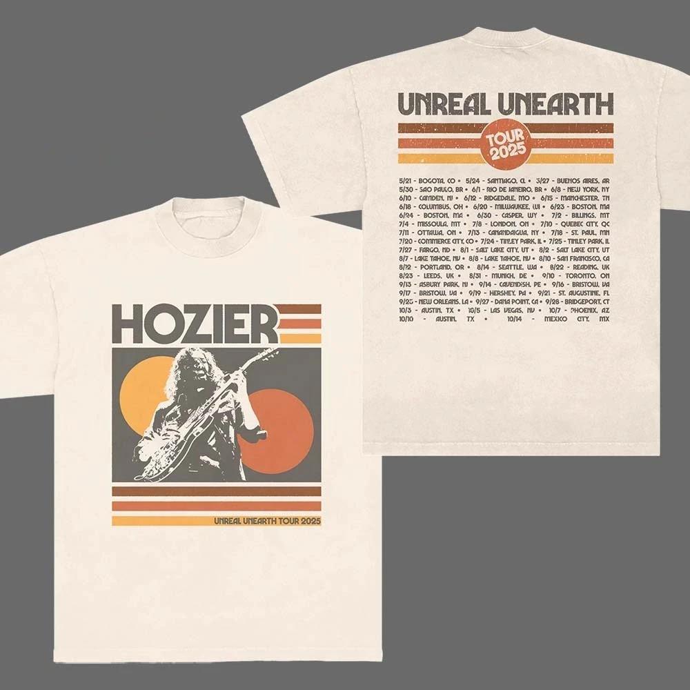 Hozier Unreal Unearth Тур 2026 Иконка Логотип Винтажная Двусторонняя Футболка S