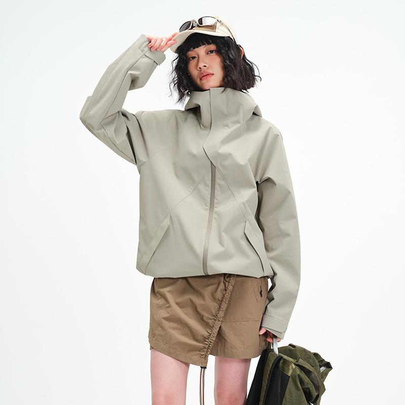 

Мужская Женская Куртка Charge Софтшелл Ветрозащитная Водонепроницаемая Износостойкая Свободного Кроя Лыжная Куртка с Капюшоном для Активного Отдыха Кемпинга Пешего Туризма Ветровка 3XL