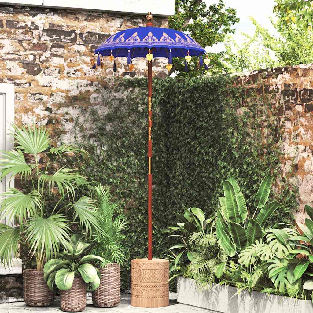 Balinese Sun Umbrella Blue 125 X 125 X 260 Cm