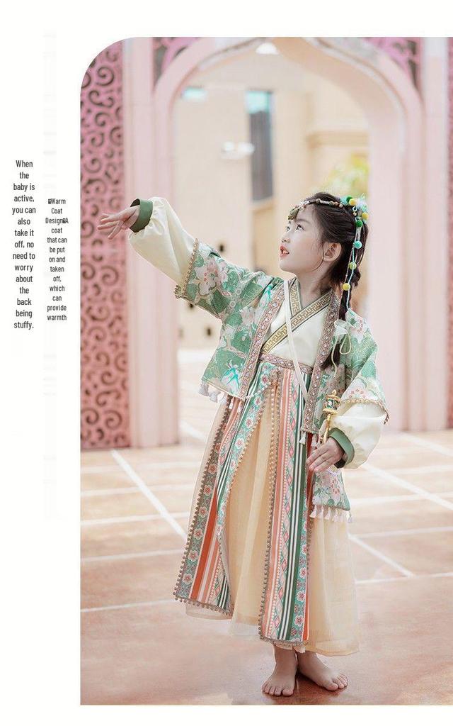 Autumn Western-Style Ethnic Hanfu: Girls' Retro Performance Costume