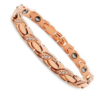 Germanium Bracelet Bangles Titanium Hematite Pink Gold Bracelet Birthday Present Women Accessories Women's Women's
