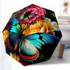 1pc Butterfly Garden Decor Folding Umbrella | Elegant Design, Fashionable Accessory, Durable Construction, Sturdy Ribs Yy251107069