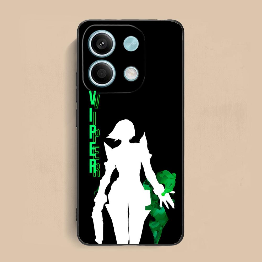 Valo Viper Phone Case for Xiaomi Redmi Note 14 13 12 11 S Pro Plus 4G 5G Soft TPU Shockproof Cover