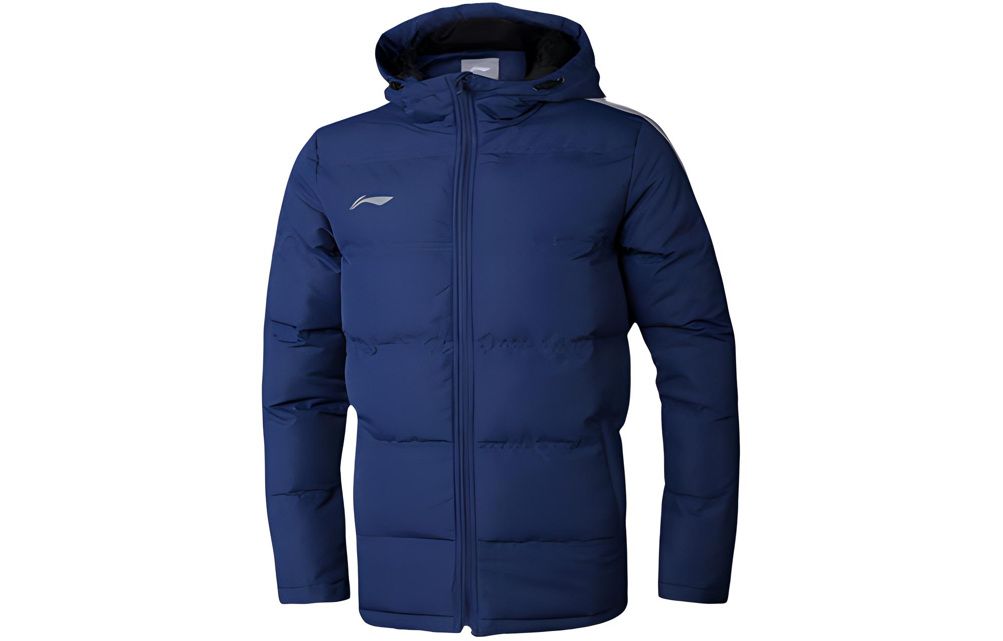 Li Ning Puffer Jacket Men s Blue AJMN023-2 L