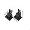2 Pieces Turntable Lid Hinge Matte Player Cover Metal Audio Component