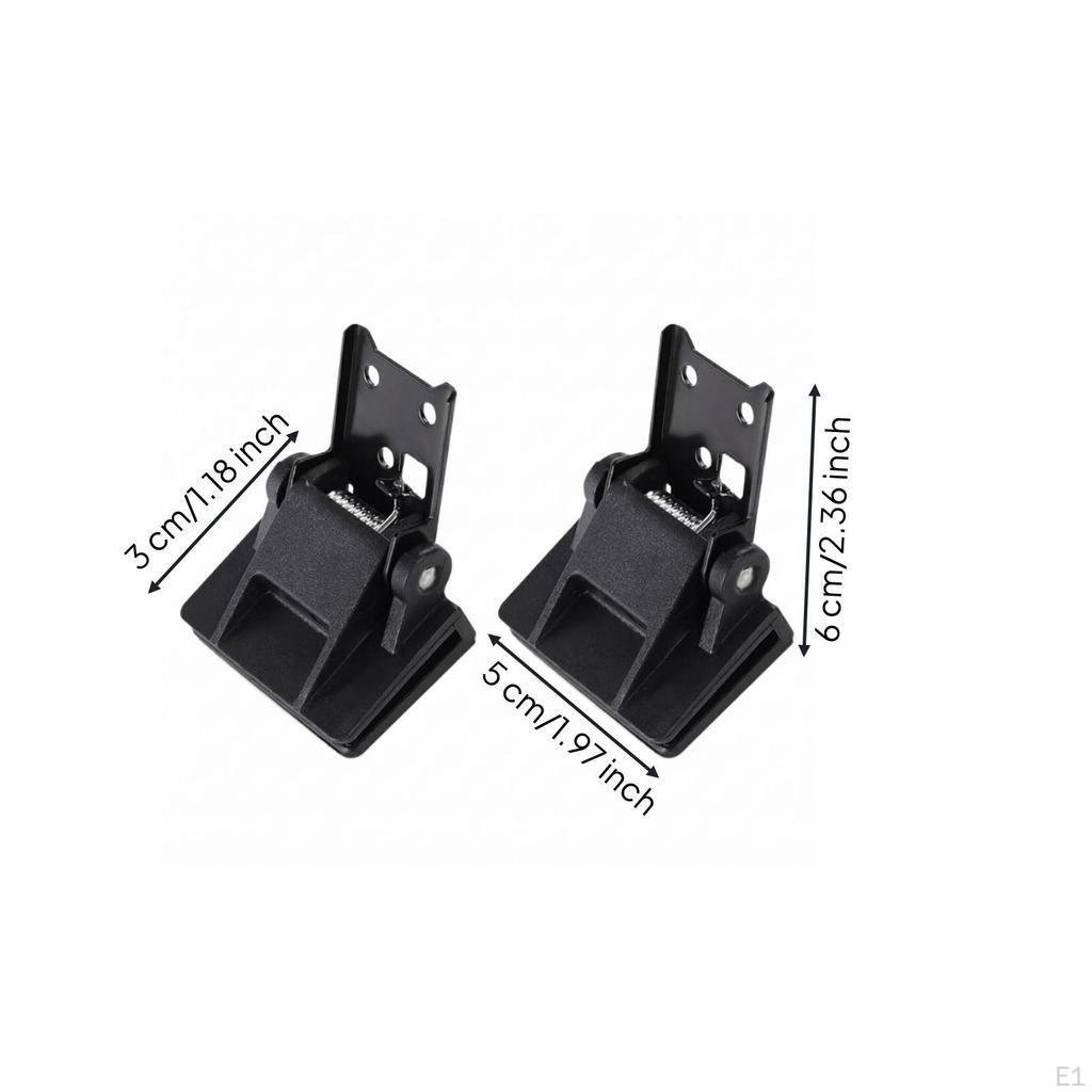 2 Pieces Turntable Lid Hinge Matte Player Cover Metal Audio Component