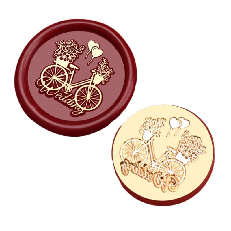 Wytłaczana pieczęć pieczęci woskowej główka mosiężna pieczęć pieczęci woskowej główka pieczęci woskowej wymienna do pieczętowania kopert kartki z życzeniami