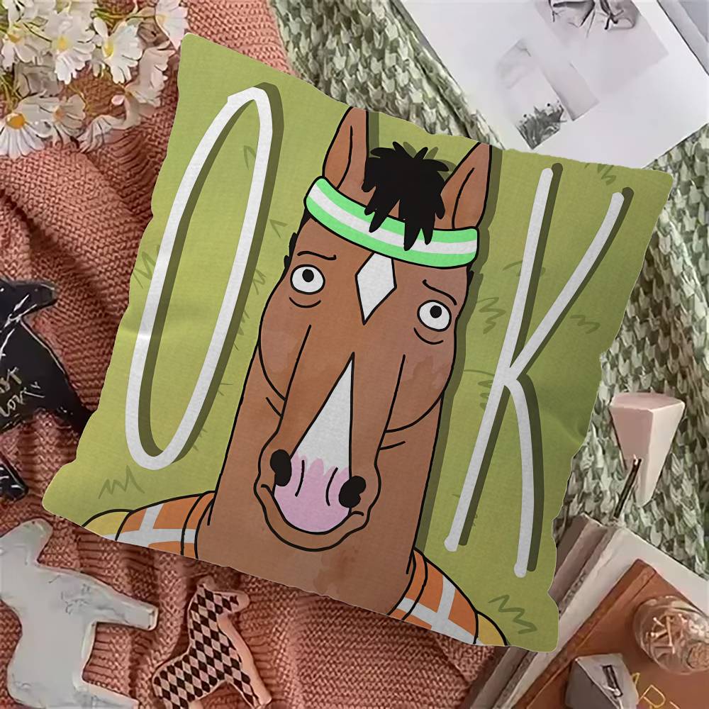 BBoJacksHHorseman Cushion Cover Inches Farmhouse Decor Home Throw Pillow Covers for Couch Decorations