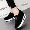 2024 New Women's Wedge Height Heightening Shoes Brand Designer Casual Thick-Soled Shoes Outdoor Shallow Mouth Slip-on Sneakers