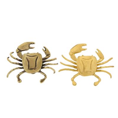 Metal Cabinet Knob Drawer Pulls Small Crabs Shape Furniture Decorative Handle for Kitchen Cupboard Wardrobe Enduring
