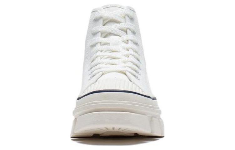 Li Ning CF Tracing Abrasion Resistant High top Sports Casual Shoes Unisex Cream Gray AGCS206-1
