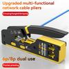 Multifunctional RJ45 Crimping Tool, Multifunctional Through-Hole Wire Crimping Pliers, RJ11/RJ12 Cat5/Cat6 Network Jack Crimping Pliers (6P/8P)