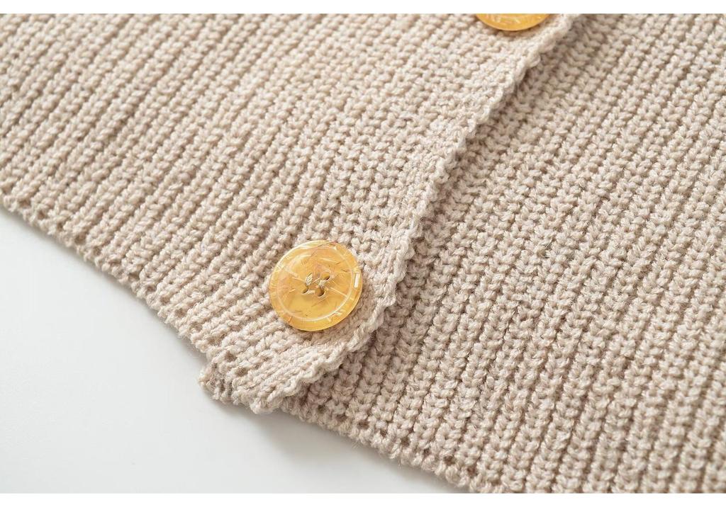Women's 2026 Autumn European & American V-Neck Knit Cardigan