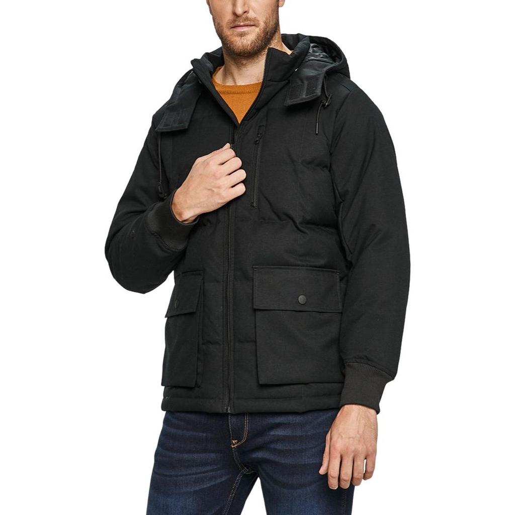 Converse Down Mid Jacket Asia Sizing 'Black' Men's 10019986-A02