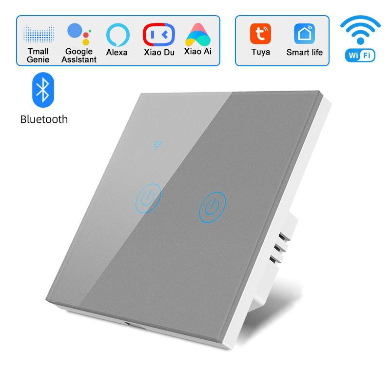 Graffiti Tuya EU Smart WiFi Touch Wall Switch with Alexa Voice Control