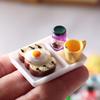 Toast Model Simulation Shooting Props Resin Dollhouse Miniature Ornaments for Play
