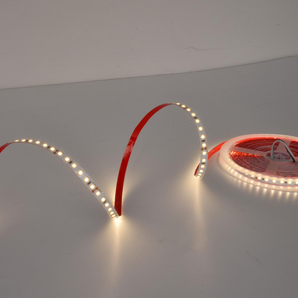 LED Strip Light High Brightness Self Adhesive Eye Friendly 120 LEDs Flexible Tape Light for Mirror Cabinet Bedroom 24V