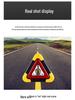 Solar-Powered Triangle Emergency Warning Light for Vehicles