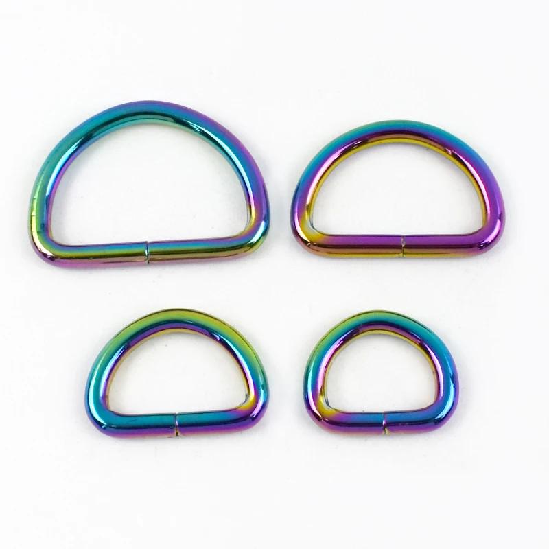 5/10Pcs Meetee 20/25/32/38mm Metal Buckles for Bag Strap D Ring Clasp Dog Collar Decor Connect Hooks DIY Hardware Accessories