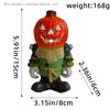 Halloween Led Lamp Pumpkin Knight Desktop Ornaments Decorated with Luminous Pumpkin Head Ghost Resin Courtyard Decoration