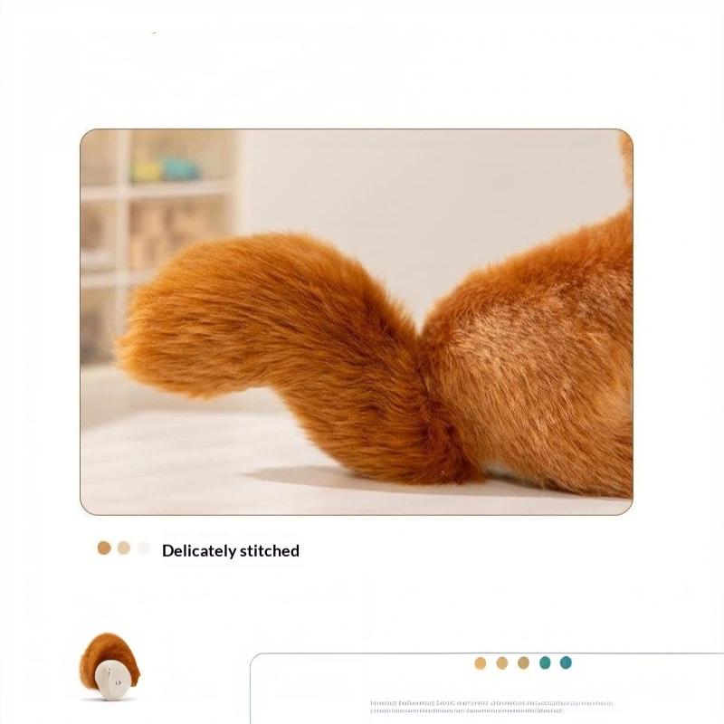 Simualtion Squirrel Plush Lovely Animal Doll Sitting Lively Playful Home Decro Birthday Gifts Zoo Souvenir