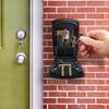 LIUSHADUOLA  Iron Lock Key Lock Box Wall Mount for Keys 4 Digit Combination with Resettable Code Indoor Outdoor Big Key Lock Box