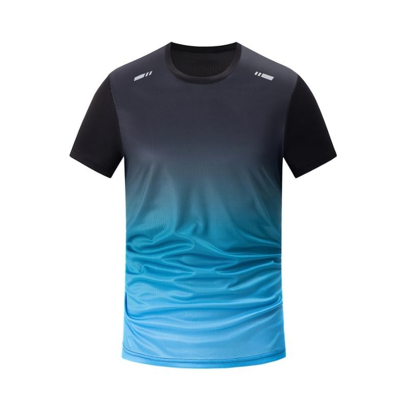 Men's short-sleeved light color round neck top T-shirt breathable quick-drying running fitness training clothes