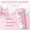 LAIKOU Sakura Foaming Facial Cleanser Cherry Blossoms Face Wash Pores Blackheads 50g